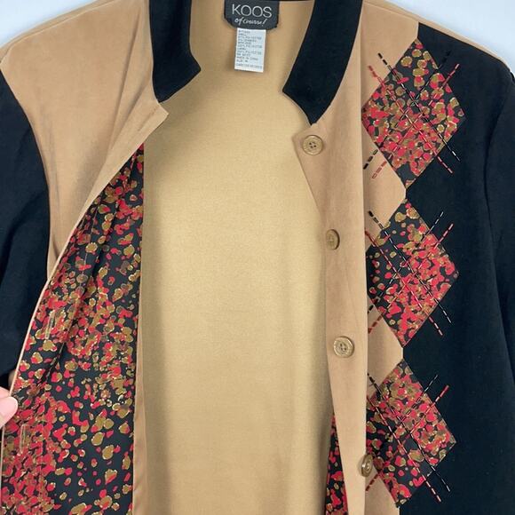 Koos of Course! | Vintage Black & Tan Suede Button Down Shirt Shacket - Picture 10 of 13